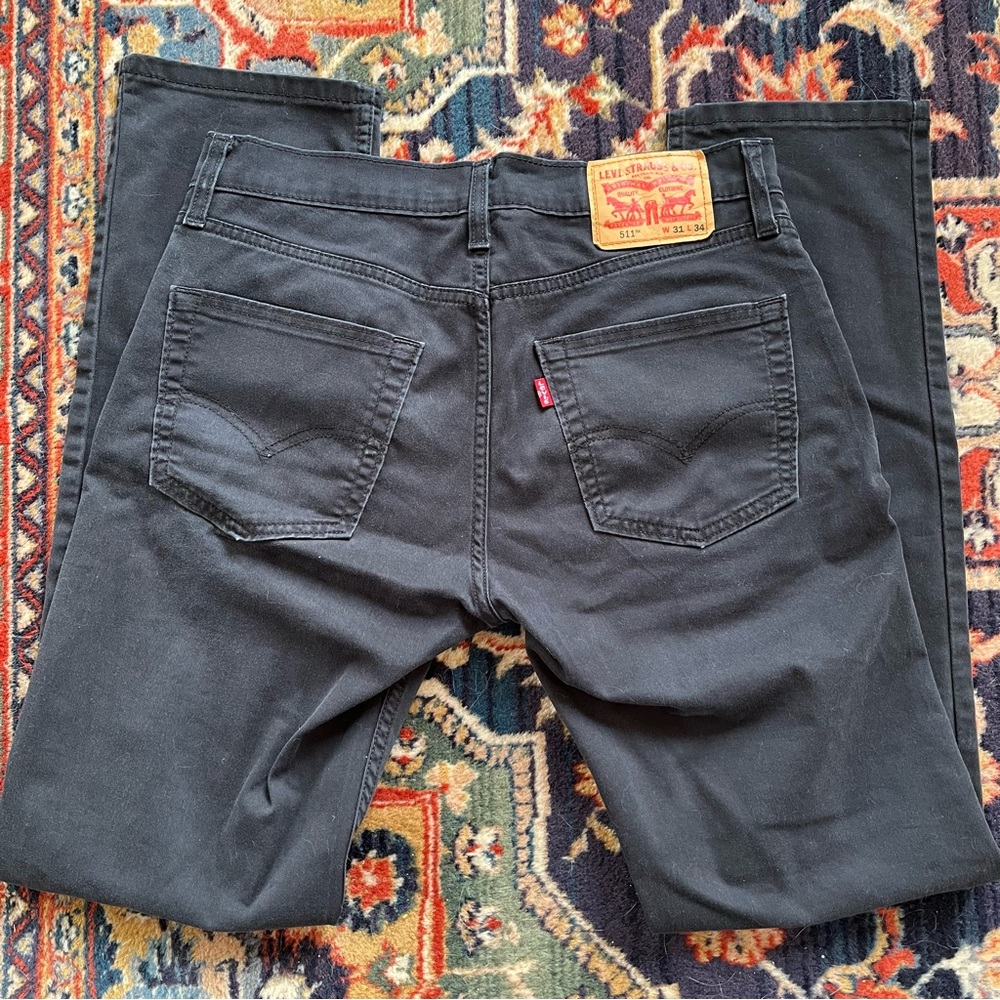 Levi’s 511 Black Pants 31x34